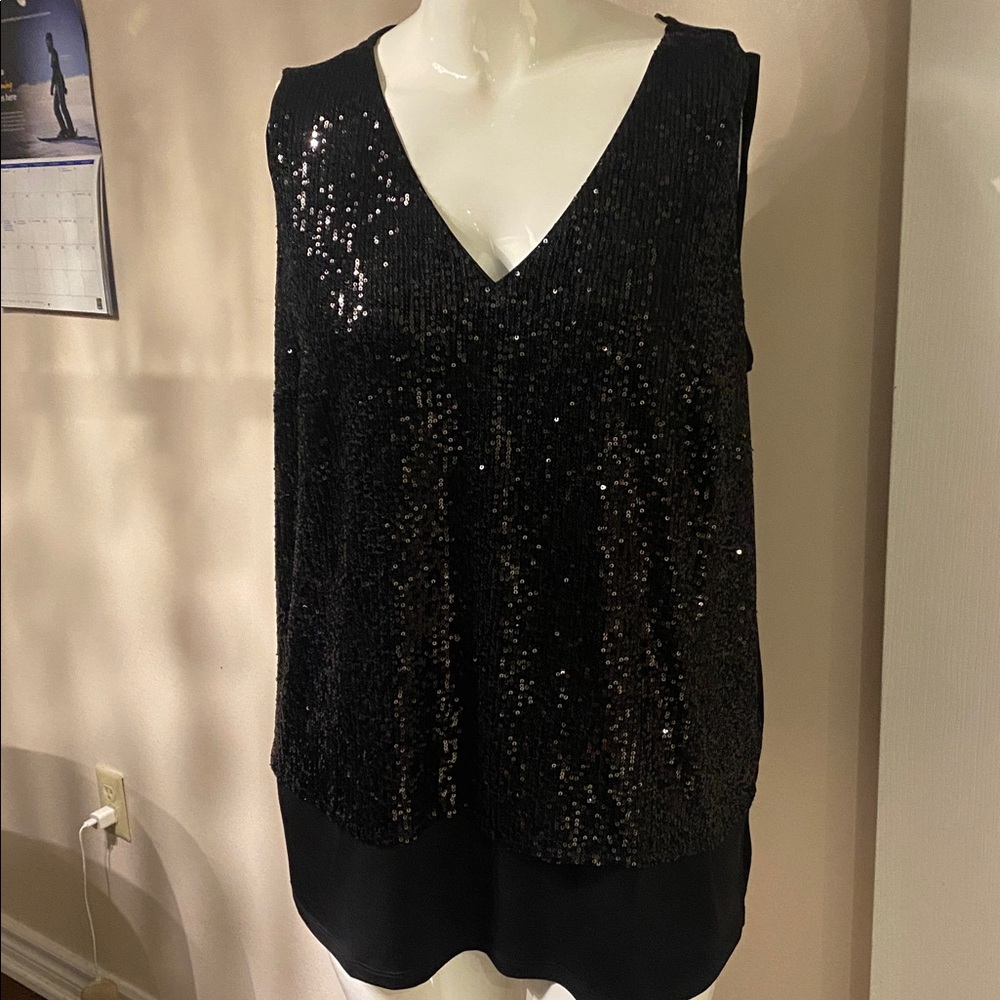 Brand New Top With Tags Michael kors sleeveless top size 1X - Picture 4 of 12